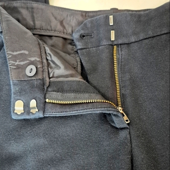 Theory Black Cotton Stretch Slim Trousers - Size 10 - Picture 6 of 16